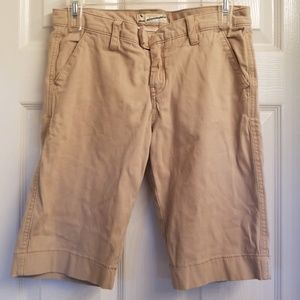 Tan size 16 Abercrombie girl's bermuda shorts